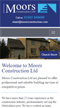 Mobile Screenshot of moorsconstruction.com